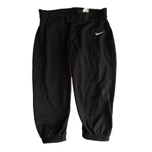 Nike Dri-Fit Softball Pants Women’s M Black 3/4 Vapor Baseball Training Gear
